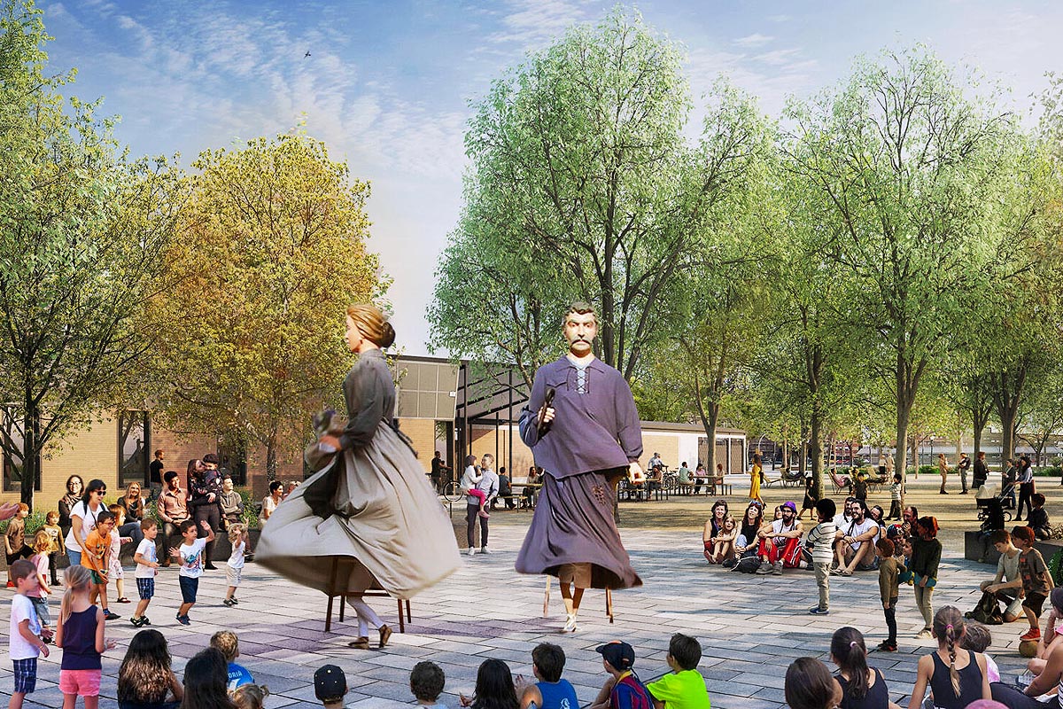 Recreació del parc un cop remodelat | Ajuntament de Barcelona