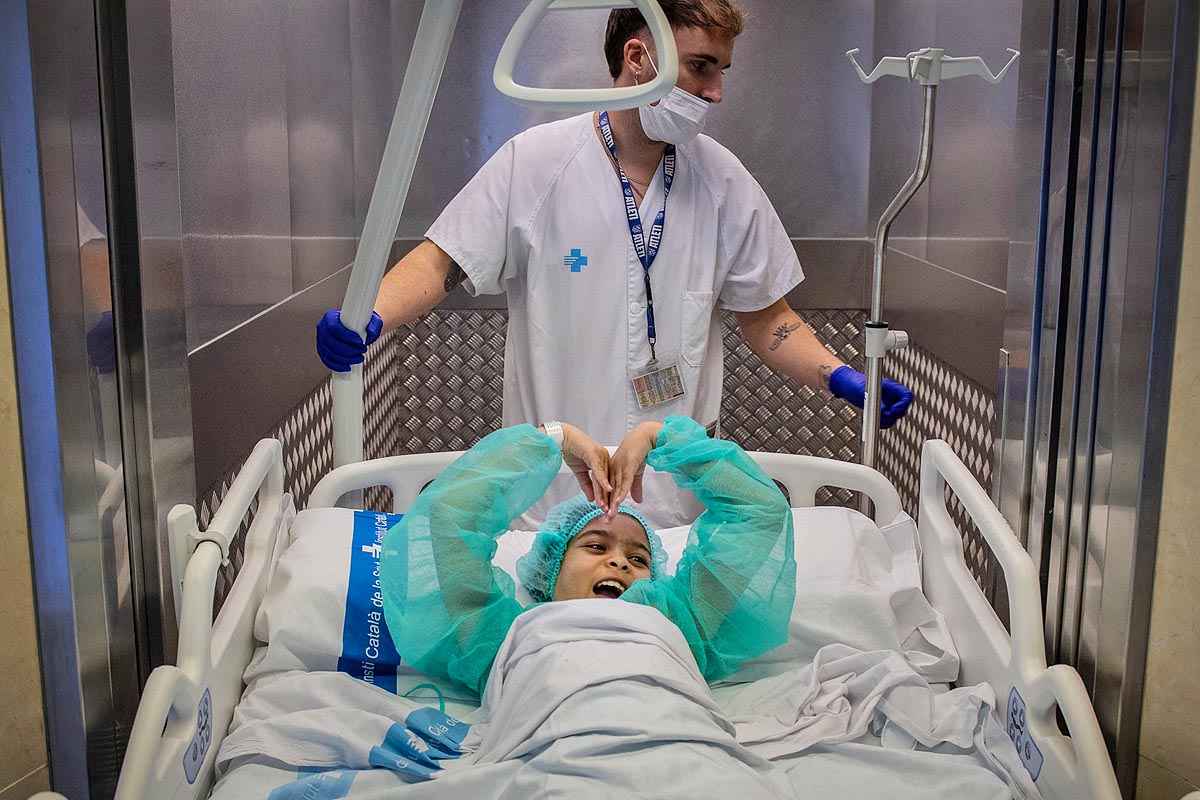 La Mayar sent atesa a l’Hospital Germans Trias i Pujol | Sergi Cámara